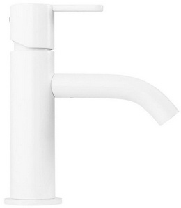 Смеситель для раковины с д/к, (цв.белый),  ZZ Cezares Leaf LEAF-LSM2-BIO