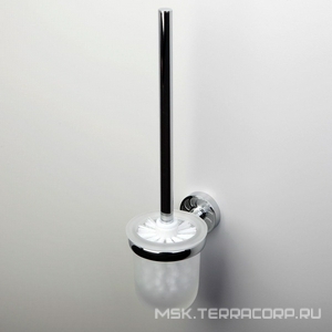 Ершик подвесной Isen, 10x13.5x37.8 см, латунь / стекло, хром ZZ Wasserkraft isen K-4027