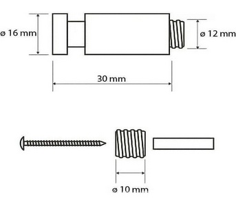 Крючок (цв. сталь шлиф.),  ZZ Bemeta Neo 104506095