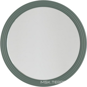 Зеркало 650мм, круглое, с встроен.по периметру LED подсветкой, выкл. датчик движения, (цв.серый матовый),  ZZ La Fenice Terra FNC-02-TER-G-65