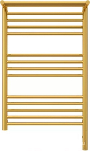 Полотенцесушитель электрический " с полкой 3.0" 800х500 мм, скрытое подключ. в компл., блок упр. справа, цв. золото,  ZZ Сунержа Богема 03-5807-8050