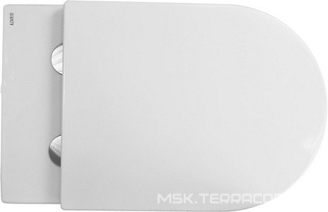 Унитаз приставной, 580х360х430 мм, безободковый с сиденьем микролифт в компл., система смыва Tornado, белый ZZ Azario Azario AZ-1003D-UQ1