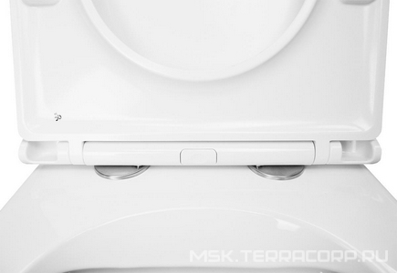 Унитаз приставной, 580х360х430 мм, безободковый с сиденьем микролифт в компл., система смыва Tornado, белый ZZ Azario Azario AZ-1003D-UQ1