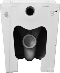 Унитаз приставной, 580х360х430 мм, безободковый с сиденьем микролифт в компл., система смыва Tornado, белый ZZ Azario Azario AZ-1003D-UQ1