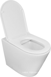 Унитаз приставной, 580х360х430 мм, безободковый с сиденьем микролифт в компл., система смыва Tornado, белый ZZ Azario Azario AZ-1003D-UQ1