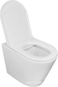 Унитаз приставной, 580х360х430 мм, безободковый с сиденьем микролифт в компл., система смыва Tornado, белый ZZ Azario Azario AZ-1003D-UQ1