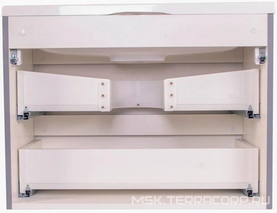 Тумба подвесная для комплекта Style Line  Мини 70 Люкс Plus,69x34,6x50 см, БЕЗ раковины арт. Мини 70х35, цв. серый матовый, ZZ Style Line Бергамо к.т. 565483 тумба