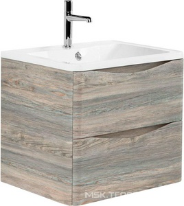 База под раковину подвесная с двумя выкатными ящиками, 800x455x525мм, без раковины, (цв.Pino Scania), Acqua ZZ BelBagno ACQUA ACQUA-600-2C-SO-PS