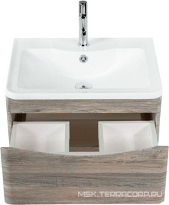 База под раковину подвесная с двумя выкатными ящиками, 800x455x525мм, без раковины, (цв.Pino Scania), Acqua ZZ BelBagno ACQUA ACQUA-600-2C-SO-PS