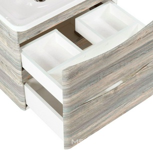 База под раковину подвесная с двумя выкатными ящиками, 800x455x525мм, без раковины, (цв.Pino Scania), Acqua ZZ BelBagno ACQUA ACQUA-600-2C-SO-PS