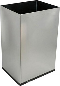 Ведро из нерж.стали, прямоугольное 40 л. без крышки, цв. хром, ZZ Nofer Nofer 14075.40.SC.B