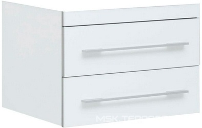 Тумба Верона 57х47 см подвесная, 740x400x475 мм, 2 выдвижных ящика, цвет белый ZZ