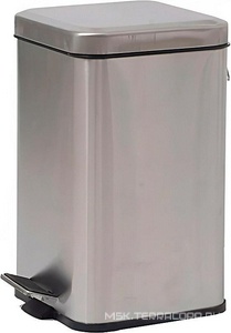 Ведро из нерж. стали, 12 л. с педалью, прямоугольное, матовое ZZ Nofer Nofer 09111.12.S