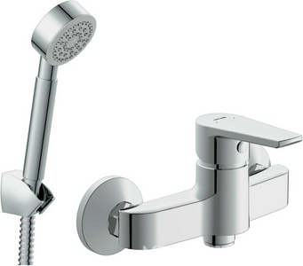 Смеситель для ванны/душа, лейка и шланг в комплекте, цв.хром Cersanit VERO 64510