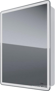 Зеркало-шкаф , 60x80x15 см, 1 дверца, 2 стеклянные полки, сенсорный выключатель, LED-подсветка, розетка, ZZ Dreja POINT 99.9032