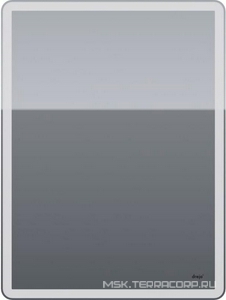 Зеркало-шкаф , 60x80x15 см, 1 дверца, 2 стеклянные полки, сенсорный выключатель, LED-подсветка, розетка, ZZ Dreja POINT 99.9032