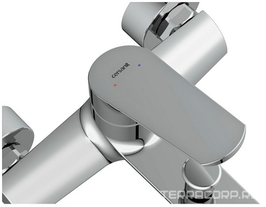 Смеситель для ванны/душа, лейка и шланг в комплекте, цв.хром Cersanit FLAVIS 64509