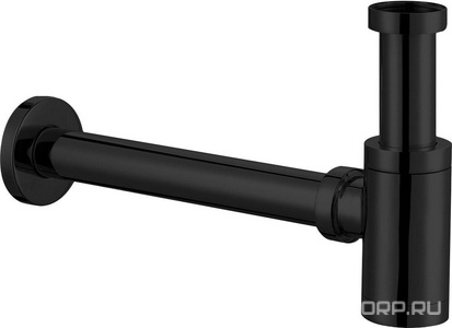 Сифон для раковины 1*1/4, цилиндр, без донного клапана, цв. черный Azario Универсал AZ-108-BL