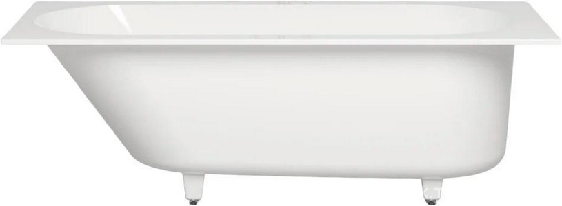 Ванна 1700х800хh600мм, встраив., литой камень S-stone матовый цв.белый, на регулируемых опорах, БЕЗ слива-перелива,  ZZ Salini Ornella 102324M