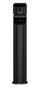 Смеситель для раковины, высокий, донный клапан click clack в комплекте, цв.черный матовый Cersanit Brasko 63111