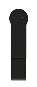 Смеситель для раковины, высокий, донный клапан click clack в комплекте, цв.черный матовый Cersanit Brasko 63111