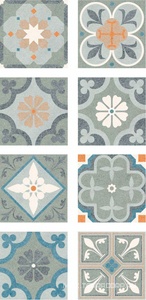 Керамическая плитка для пола и стены DeShun Ceramics Art Decor MIX  DC13 20x20 DC13