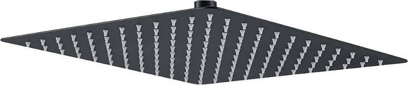 Верхний душ 250 мм, квадратный, без кронштейна, цв.черный матовый ZZ Berges VENTAS 074002