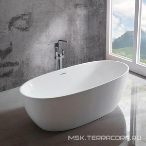 Ванна 1700х800хh580мм, отдельностоящая, интегрир.слив перелив, д/к в цвет ванны в компл., (акрил цв.белый), Vincea ZZ Vincea Ванны VBT-405-1700