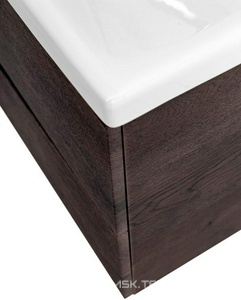 База под раковину подвесная с 2 выкатными ящиками, 764x438x500мм, без раковины, (цв.Rovere Nature Grigio),  ZZ BelBagno Marino-Cer MARINO-CER-800-2C-SO-RNG-P