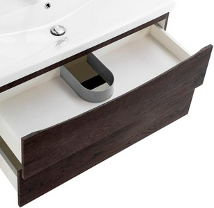 База под раковину подвесная с 2 выкатными ящиками, 764x438x500мм, без раковины, (цв.Rovere Nature Grigio),  ZZ BelBagno Marino-Cer MARINO-CER-800-2C-SO-RNG-P