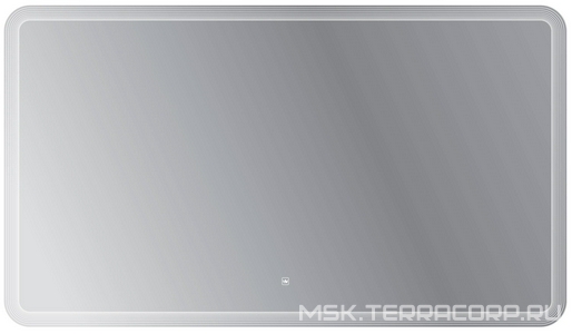 Зеркало 1400x800х30мм, с лезерной гравировкой, контурной подсветкой и сеснсорным выключателем 12W, 220-240V, Cezares ZZ Cezares Универсал CZR-SPC-DUET-1400-800-LED-TCH