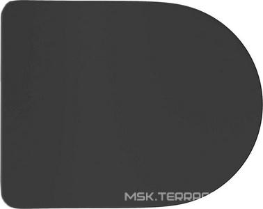 Сиденье для унитаза, с микролифтом, (цв.черный матовый), Ovo / Cone ZZ Aqueduto Универсал OVO/CON0440