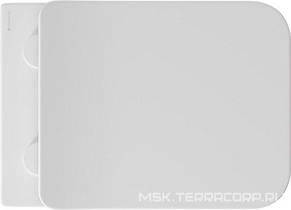 Унитаз подвесной 520х370мм, безободковый, сиденье с микролифтом, крепёж в компл., (цв.белый матовый),  Aqueduto Macio MAC0120