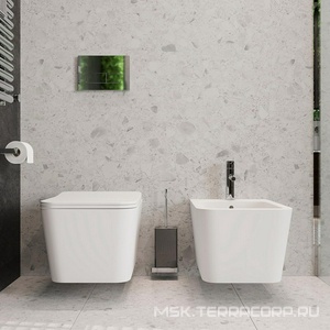 Унитаз подвесной 520х370мм, безободковый, сиденье с микролифтом, крепёж в компл., (цв.белый матовый),  Aqueduto Macio MAC0120