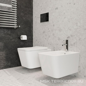 Биде подвесное 525х370мм, крепёж в компл., (цв.белый матовый),  ZZ Aqueduto Macio MAC0320