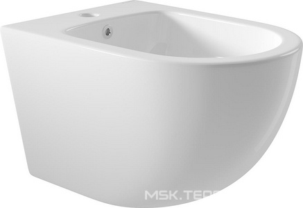 Биде подвесное 525х365мм, крепёж в компл., (цв.белый глянец),  Aqueduto Ovo OVO0310