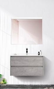 База под раковину подвесная с двумя выкатными ящиками, 710х460х515мм, без раковины, (цв.Cemento Grigio),  ZZ BelBagno Kraft KRAFT-700-2C-SO-CG