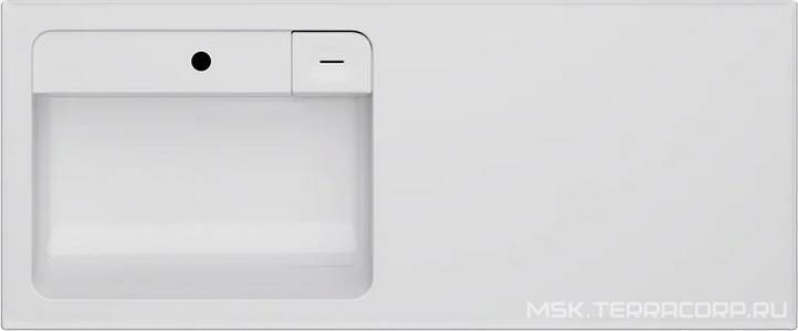 Раковина мебельная 120 см    над стиральной машиной левая ZZ AMPM X-Joy M85AWPL1201WG