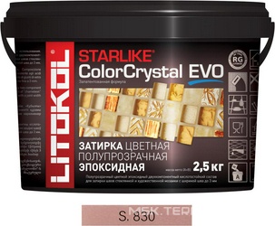 Затирка Starlike Color Crystal EVO Rosa Kyoto S.830  2,5 кг. ZZ