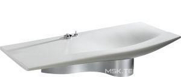 Столешница 120х52 см, с отв.д/смес., донный клапан с рычажком в комплекте XX