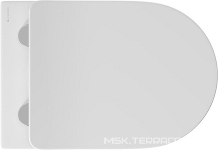 Унитаз подвесной 525х360мм, безободковый, сиденье с микролифтом, крепёж в компл., (цв.белый глянец),  ZZ Aqueduto Cone CON0110