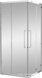 Душевой уголок 1000х1000хh2000мм, квадратн., 2 сдвижные дверцы с 2-мя неподв. сегм. (стекло прозрачное 8 мм, фурнит. цв.хром), Relax ZZ Cezares relax RELAX-304-A-2-100-C-CR