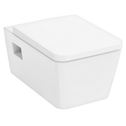 Унитаз подвесной, 540x360мм, безободковый, сиденье с микролифтом, в компл., (цв.белый), EluPura Original Q ZZ