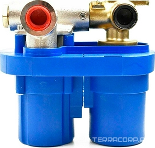 Смеситель-термостат для душа, встраиваемый в стену, (цв.брашированное золото),  ZZ Paini Cox 78PJ691TH