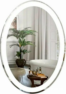 Зеркало 570*h770 мм, овальное, LED подстветка, подогрев, сенсорный выключатель, вертикальный монтаж KL Silver Mirrors Италия ФР-00001055