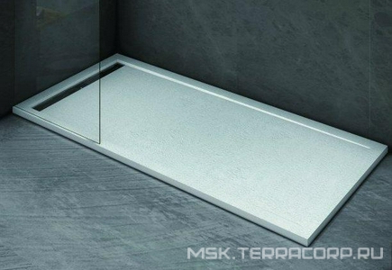 Поддон 1000х800хh30мм, прямоугольный, без ножек, экрана, сифона, (искуственный мрамор цв.белый), Cezares ZZ Cezares Универсал TRAY-AS-AH-100/80-30-W