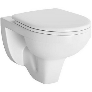 Подвесной унитаз ободковый  52 см, сиденье дюропласт Gamma SO микролифт, цв.белый, ZZ Berges GAMMA 081105