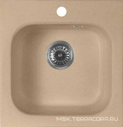 Мойка кухонная AquaGranitEx M-43 песочная| 44x43x17