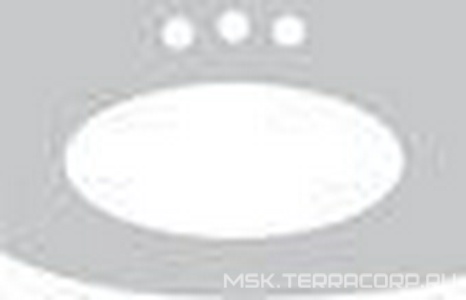 Столешница 84х54,5хh2см, с пристенной панелью, с 3 отв.д/смес., (мрамор цв.Blanc de Carrare),  ZZ Labor Legno Hermitage HETOP 84 CA 3 fori