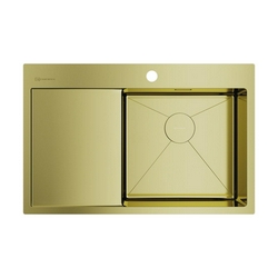 Мойка кухонная Omoikiri Akisame 78-LG-R светлое золото| 51x78x20